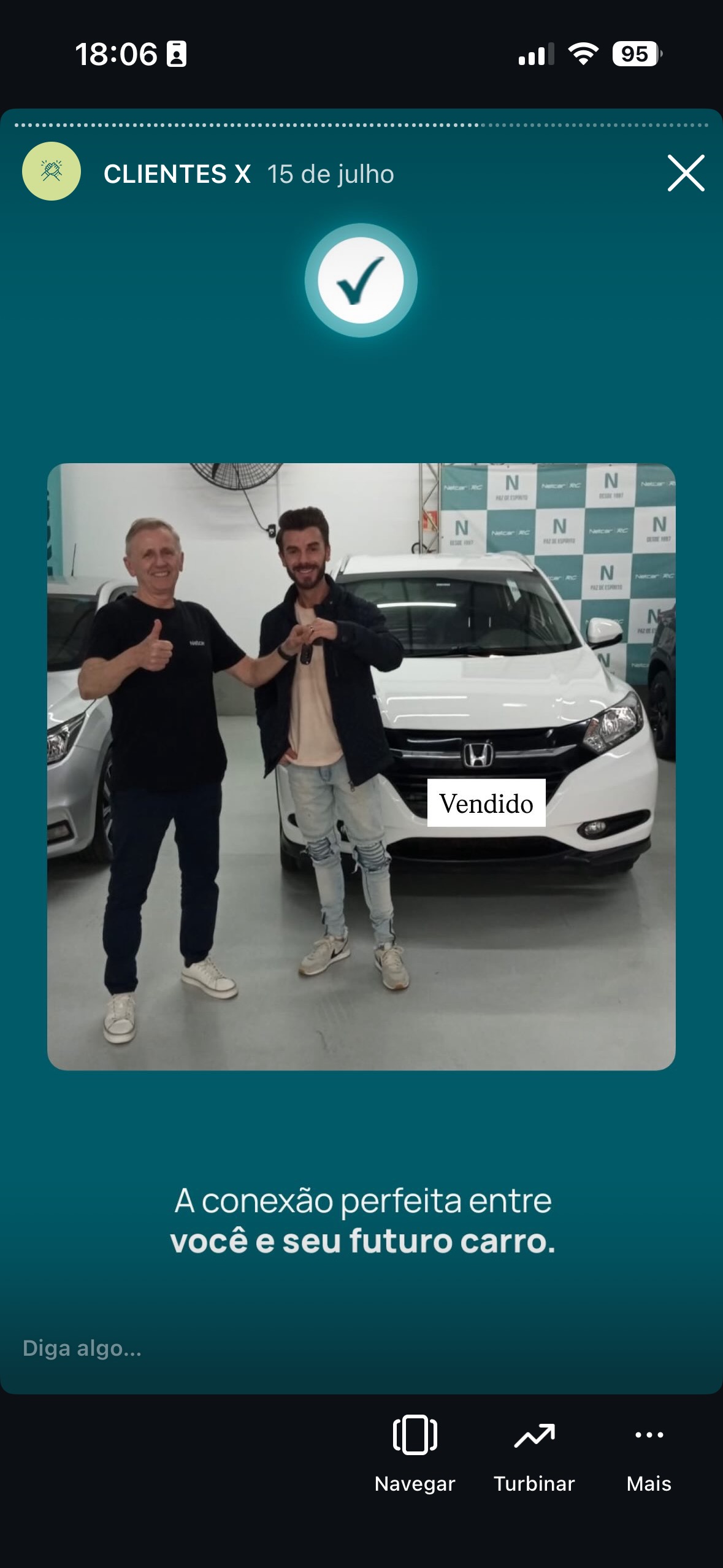 Entrega de carro na Netcar em Esteio — Registro de entrega em 22/08/2025