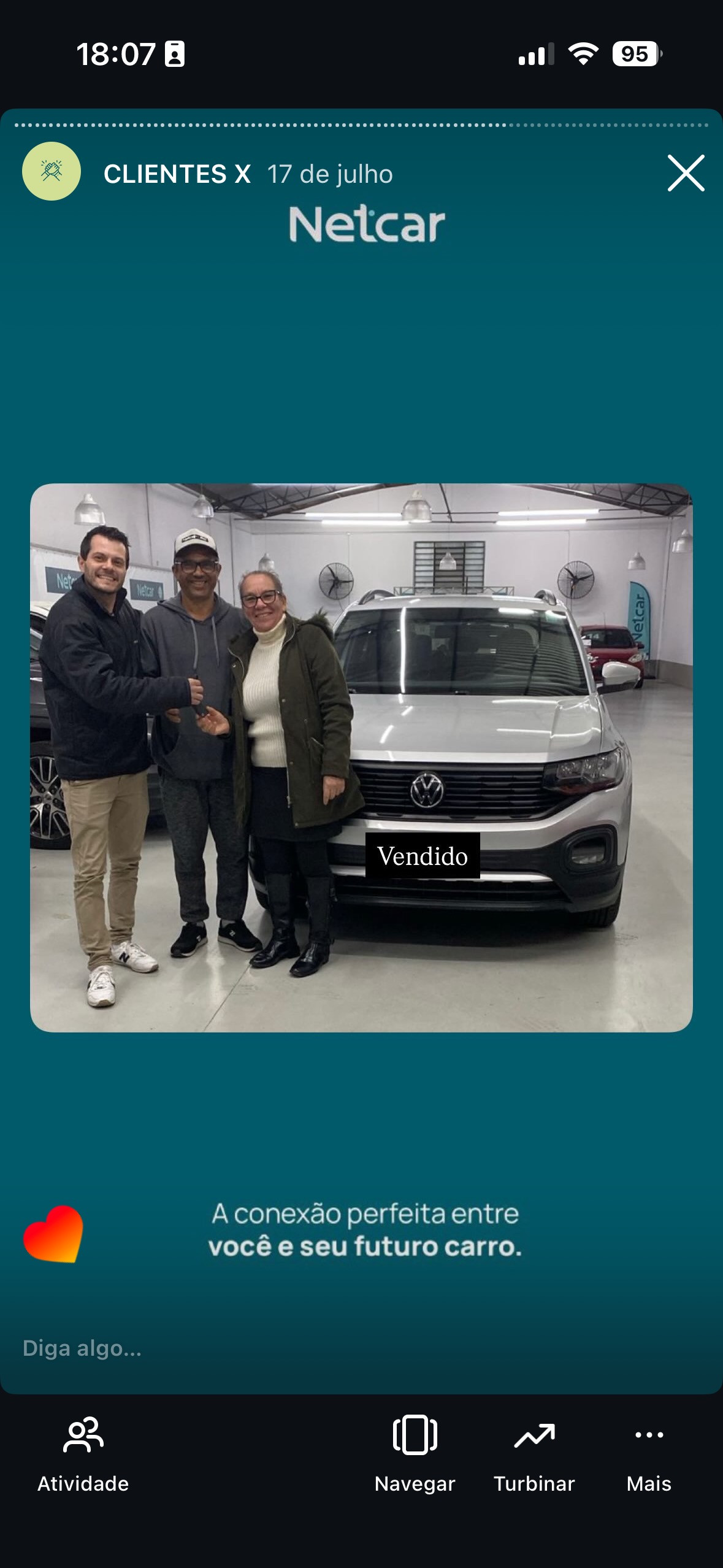 Entrega de carro na Netcar em Esteio — Registro de entrega em 22/08/2025