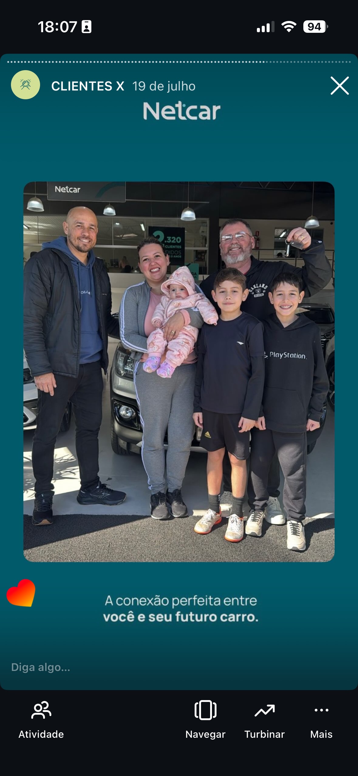 Entrega de carro na Netcar em Esteio — Registro de entrega em 22/08/2025