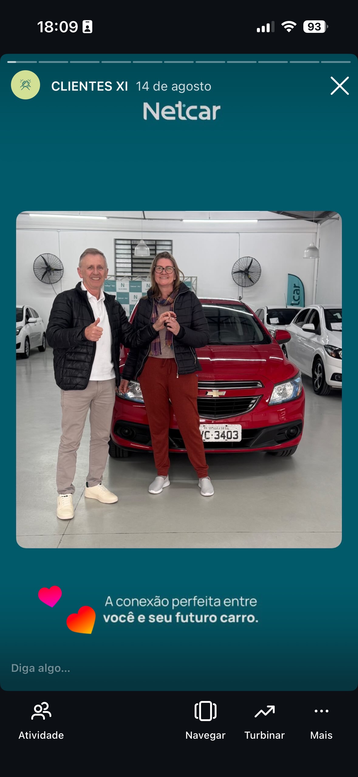 Entrega de carro na Netcar em Esteio — Registro de entrega em 22/08/2025