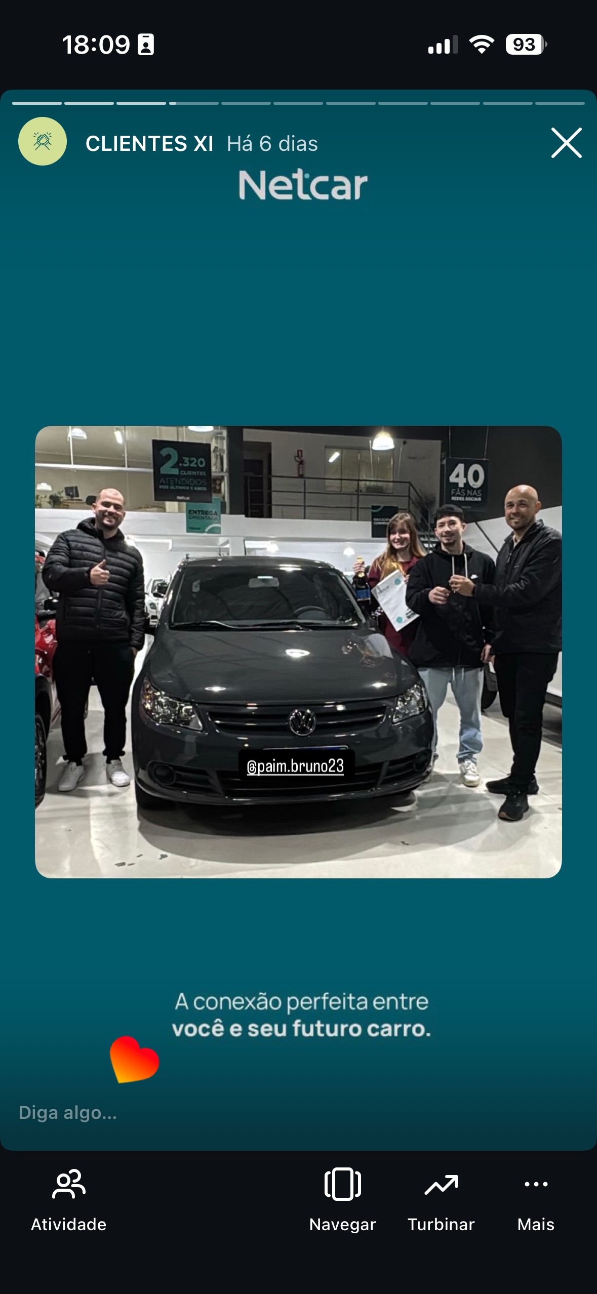 Entrega de carro na Netcar em Esteio — Registro de entrega em 22/08/2025