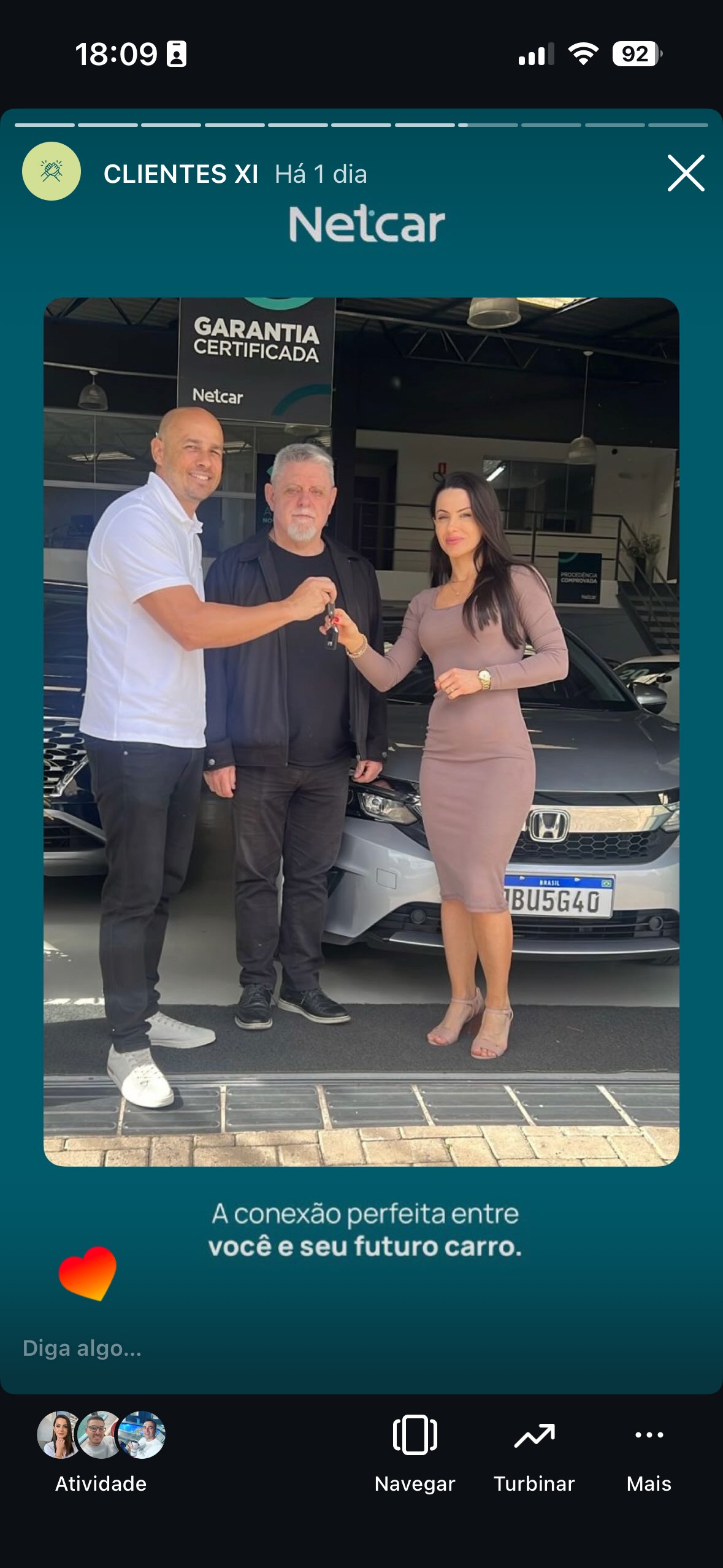Entrega de carro na Netcar em Esteio — Registro de entrega em 22/08/2025