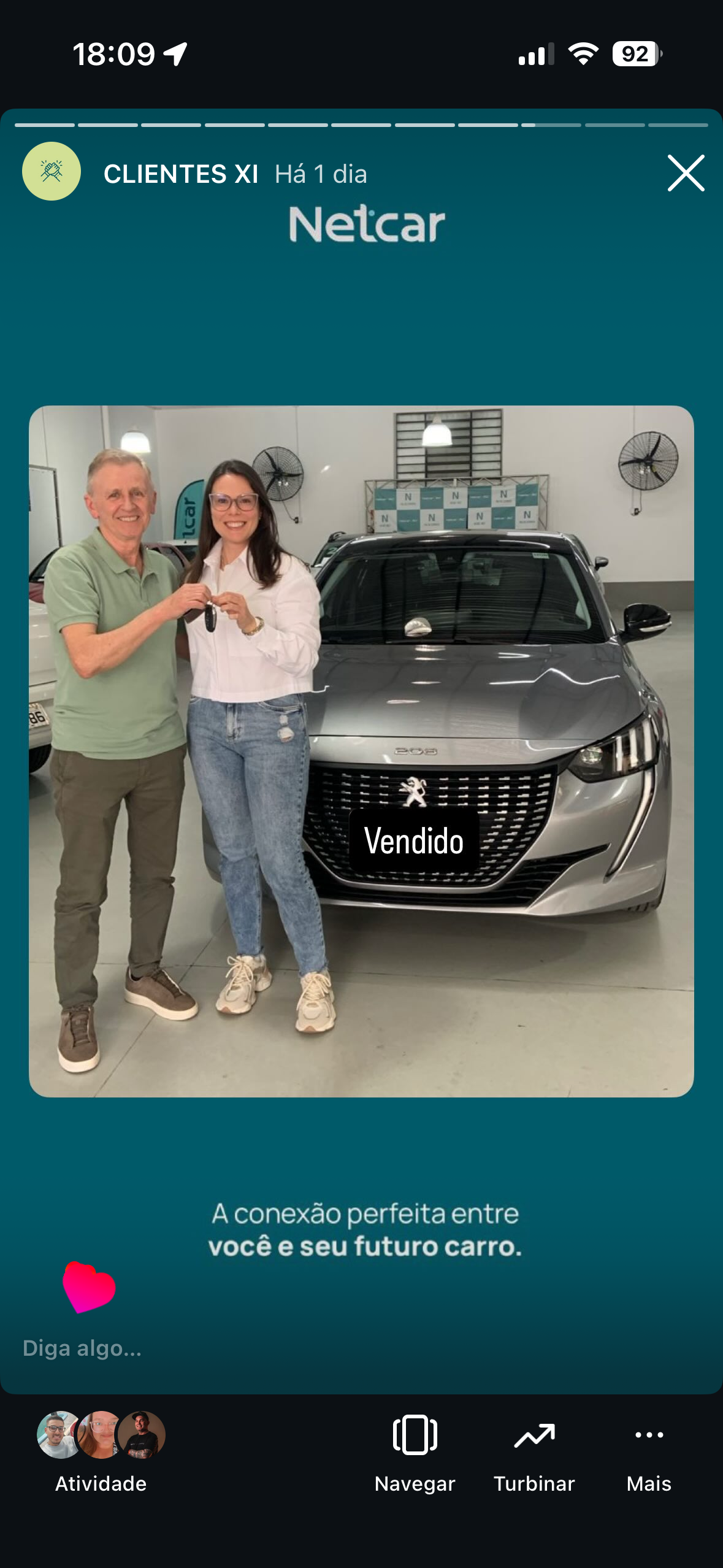 Entrega de carro na Netcar em Esteio — Registro de entrega em 21/08/2025