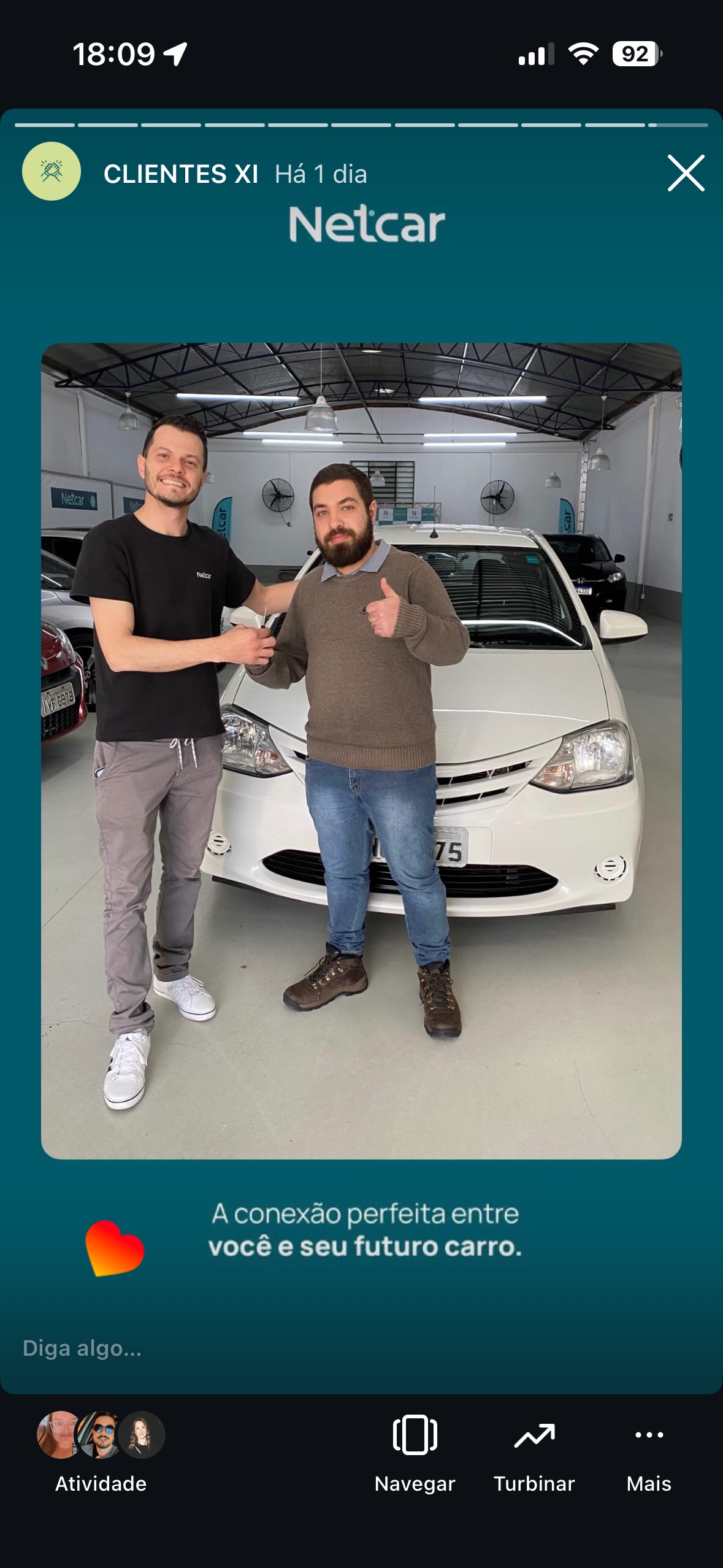 Entrega de carro na Netcar em Esteio — Registro de entrega em 22/08/2025